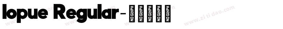 lopue Regular字体转换